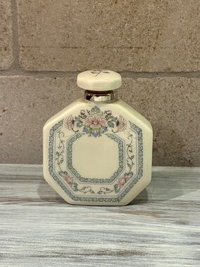 Vintage Lenox Porcelain Perfume Bottle - Charleston Pattern